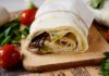 Шаурма из лаваша и куриного филе с грибами – домашний фастфуд. Пошаговый авторский фото-рецепт вкусной домашней шаурмы